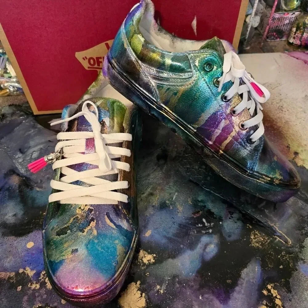No-brand Women's Blue and Purple Footwear
